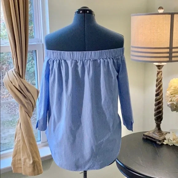 ELOQUII Off Shoulder Cotton Top Size 20 - Picture 4 of 8